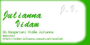 julianna vidam business card
