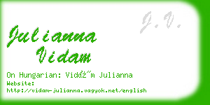 julianna vidam business card